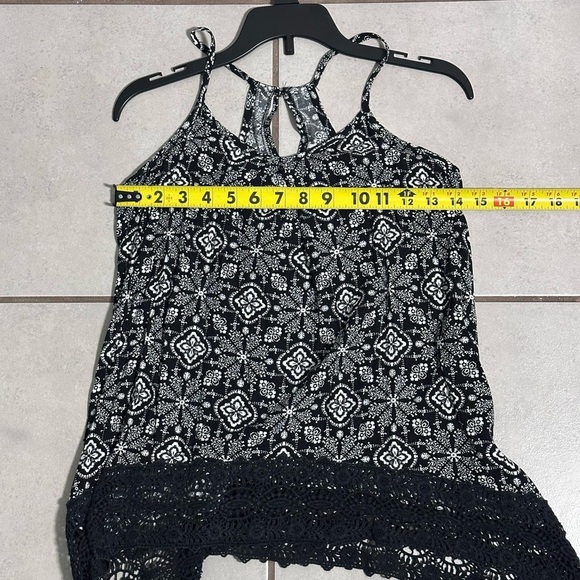 Mossimo Supply Co Women Sleeveless Black Print Tank Top size XS. - Picture 7 of 7